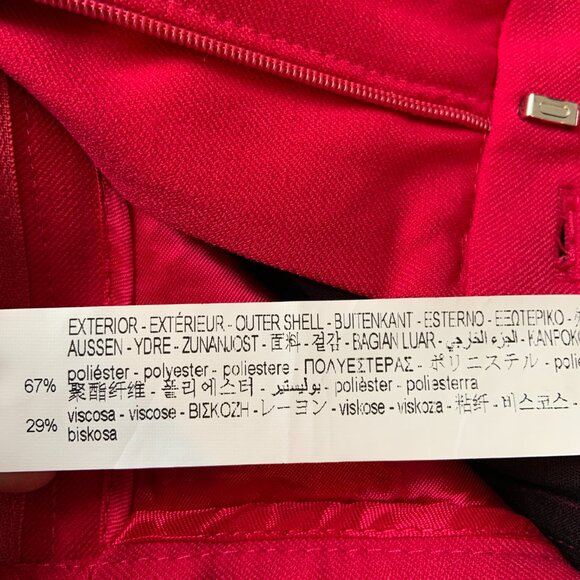 Zara Low Rise Flare Dressy Pants Trousers Pockets Fuchsia Pink Size S - Picture 12 of 15